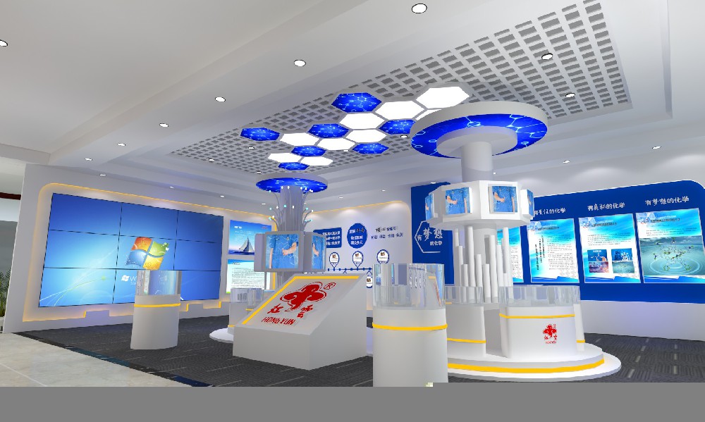 能投化工企業(yè)展廳設(shè)計_展廳效果圖_展廳圖片